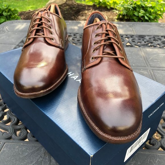 Cole Haan Warner Grand Postman Oxford In Chestnut - Picture 9 of 11